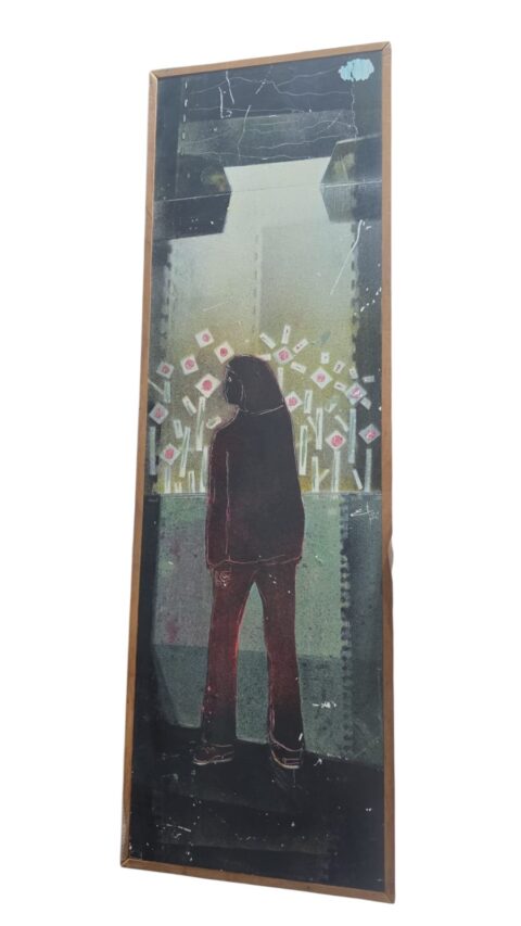 Quadro pintado a mão assinado