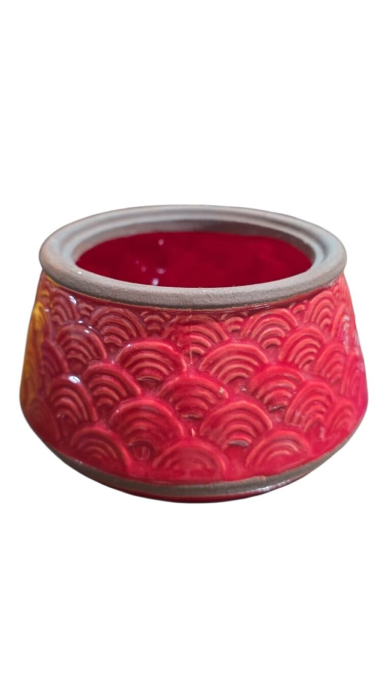 Belo Cachepot de cerâmica estilo oriental