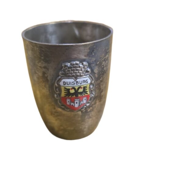 Antigo porta palitos alemão espessurado a prata