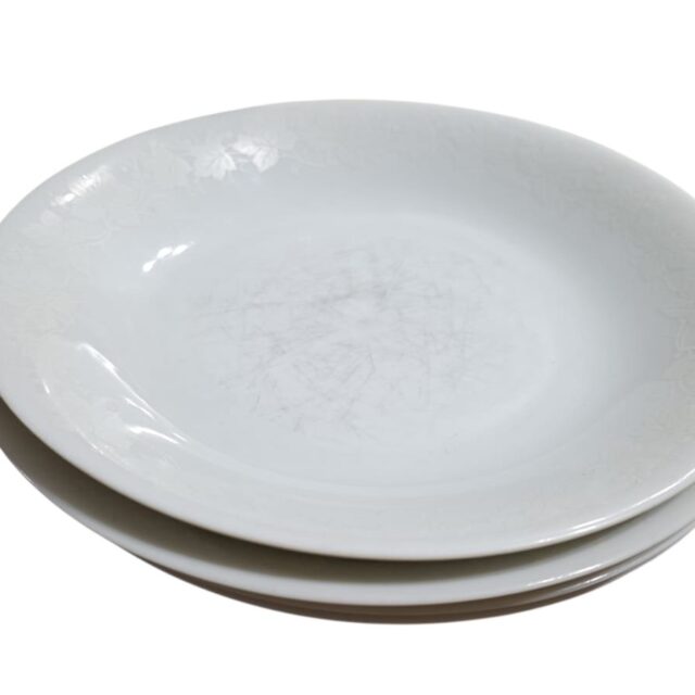 Quarteto de pratos fundos de porcelana Renner
