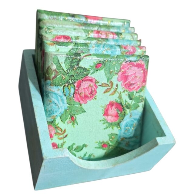Conjunto de porta copos artesanal