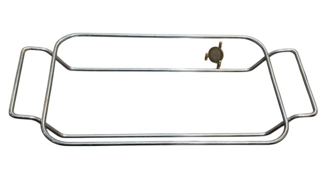 Suporte de metal em aço inoxidável projetado para assadeiras refratárias