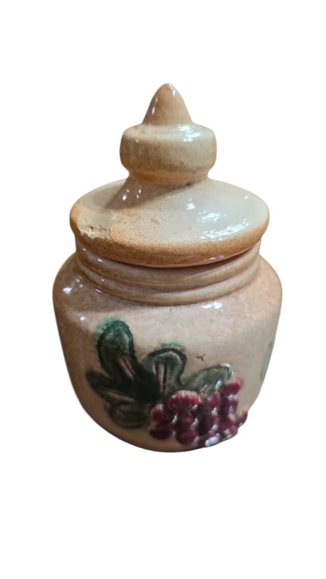 Pote de geleia em cerâmica artesanal