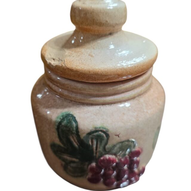 Pote de geleia em cerâmica artesanal
