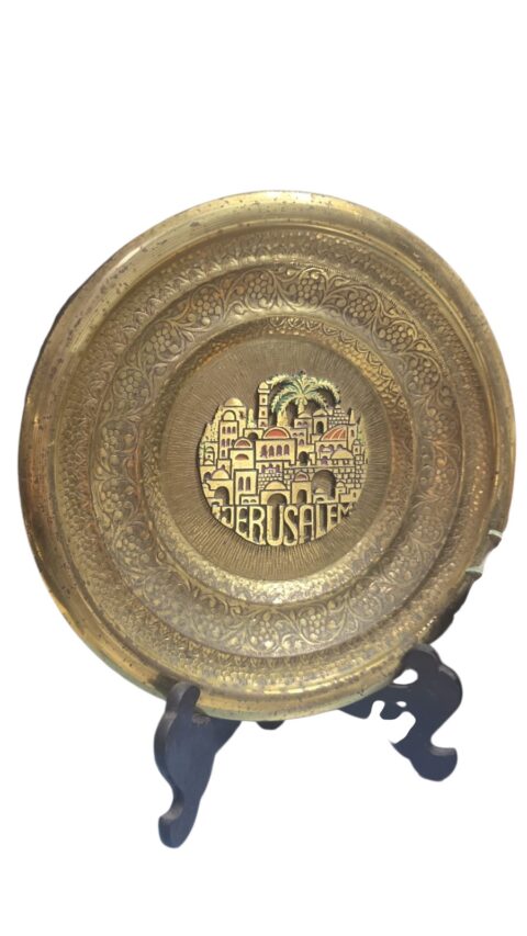 Incrível medalhão de Israel, ricamente ornamentado com belíssima arte