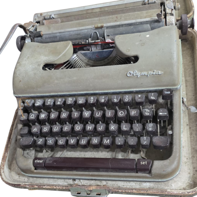 Antiga máquina de escrever