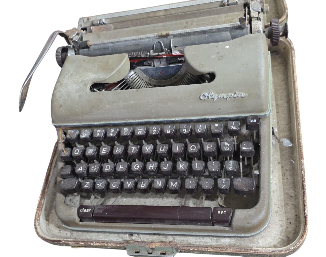 Antiga máquina de escrever