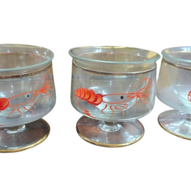 Taças de cristal para coquetel de camarão (valor unitário)