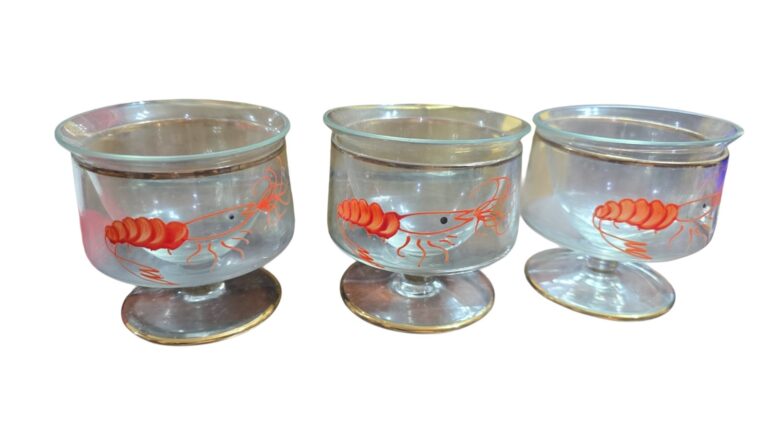 Taças de cristal para coquetel de camarão (valor unitário)