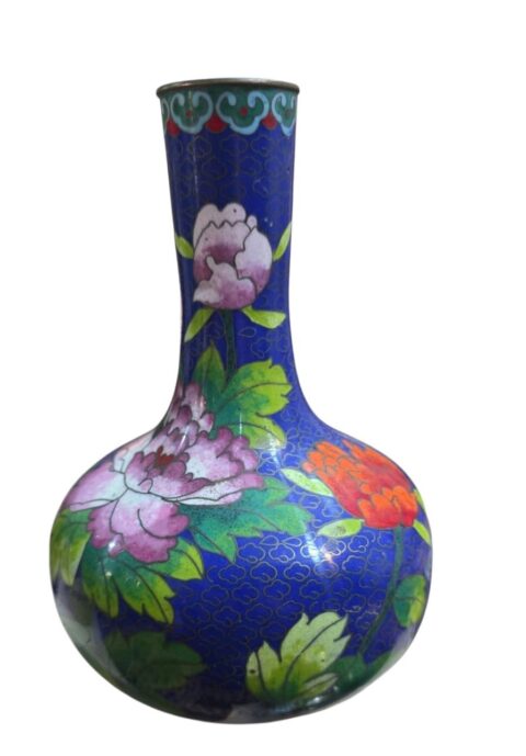 Grande e antigo vaso de cloisonné, belíssima arte