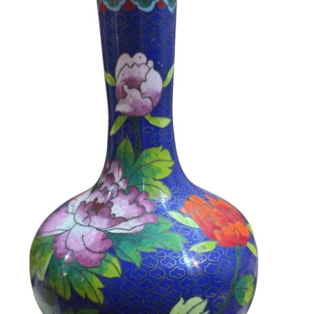 Grande e antigo vaso de cloisonné, belíssima arte