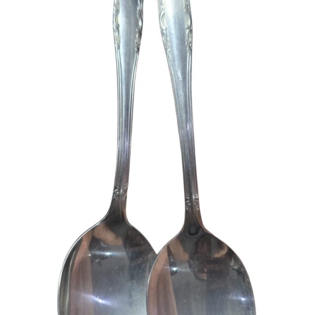 Par de colheres grandes Hércules inox