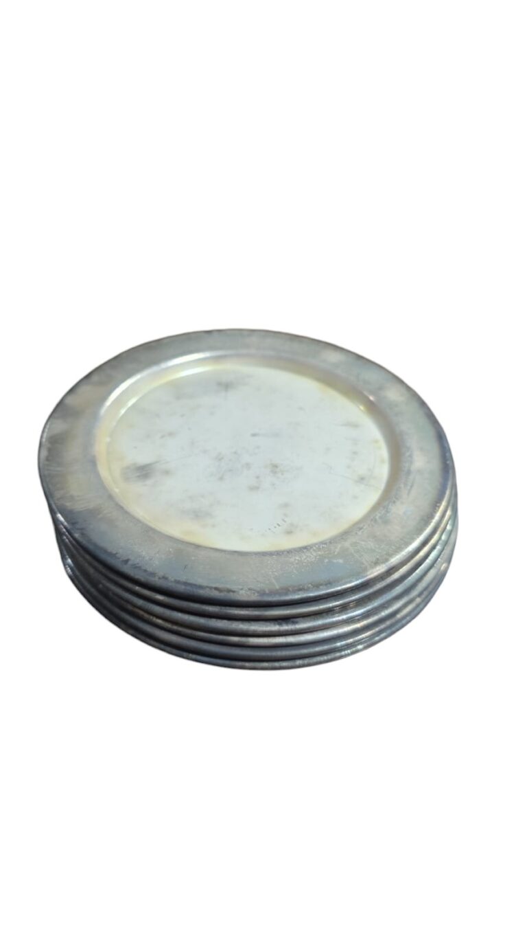 Conjunto de porta copos espessurados a prata