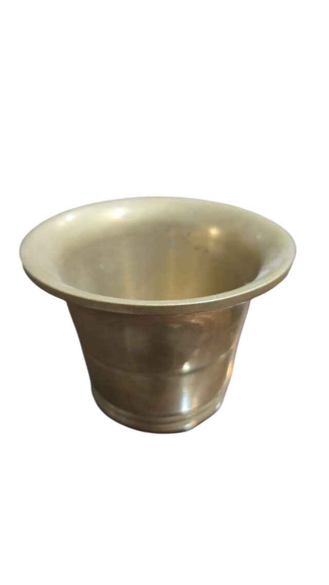 Almofariz de bronze, chapa grossa, pesado