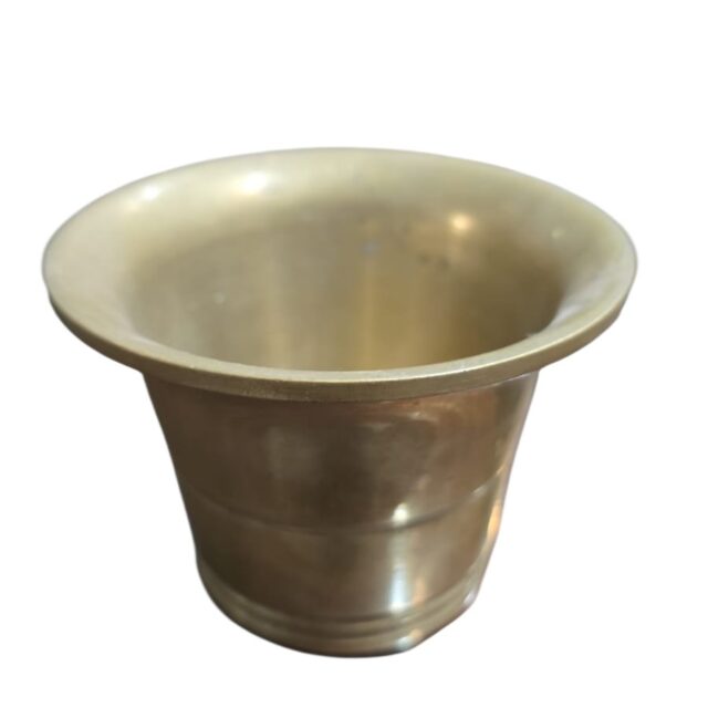 Almofariz de bronze, chapa grossa, pesado