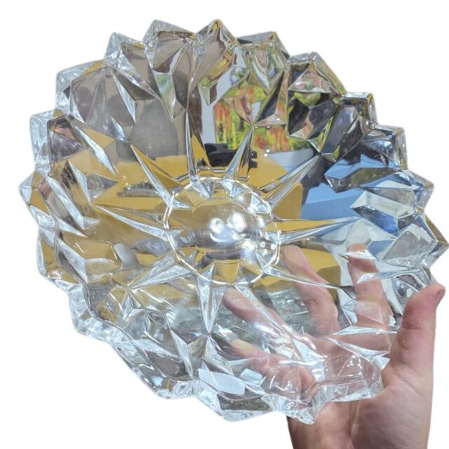 Belíssimo centro de mesa em cristal art déco