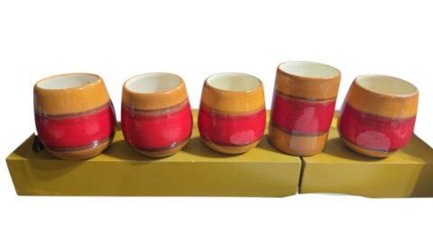Conjunto de cerâmica artesanal