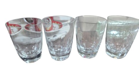 Pequenos copos de cristal (valor unitário)