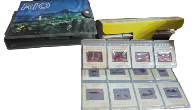 Grande lote de antigos slides