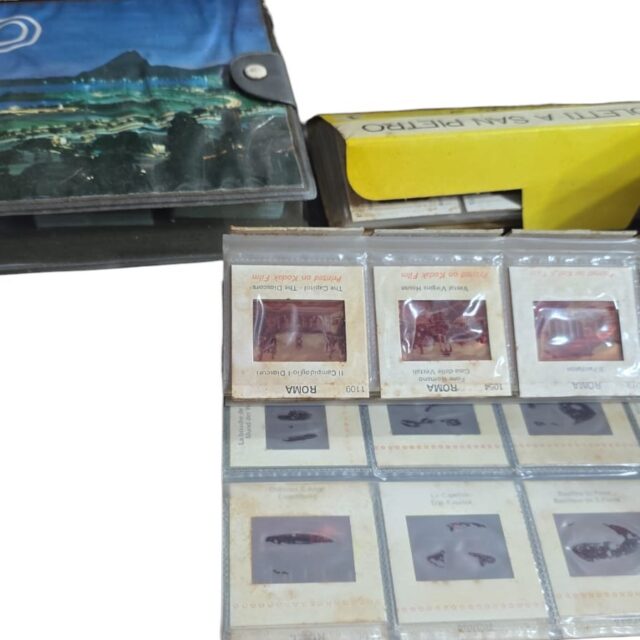 Grande lote de antigos slides