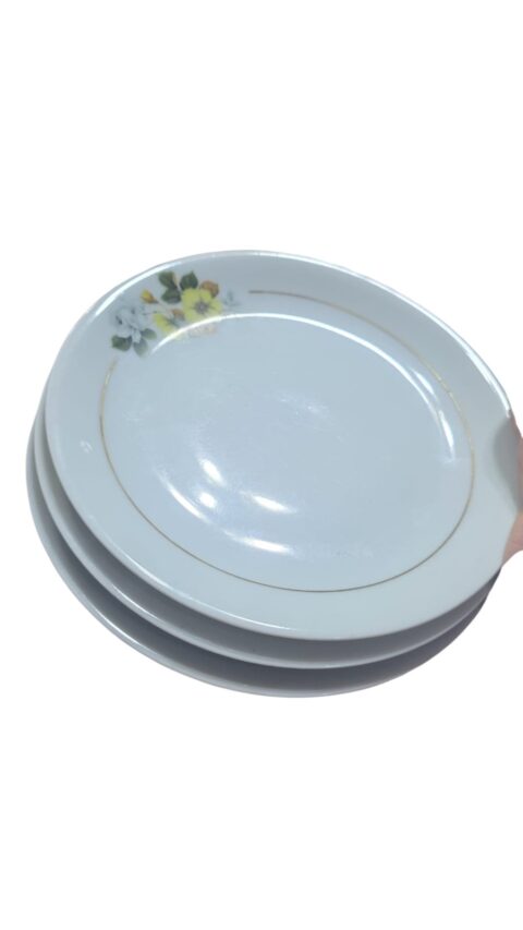 Pratos de sobremesa porcelana Renner. (valor unitário)