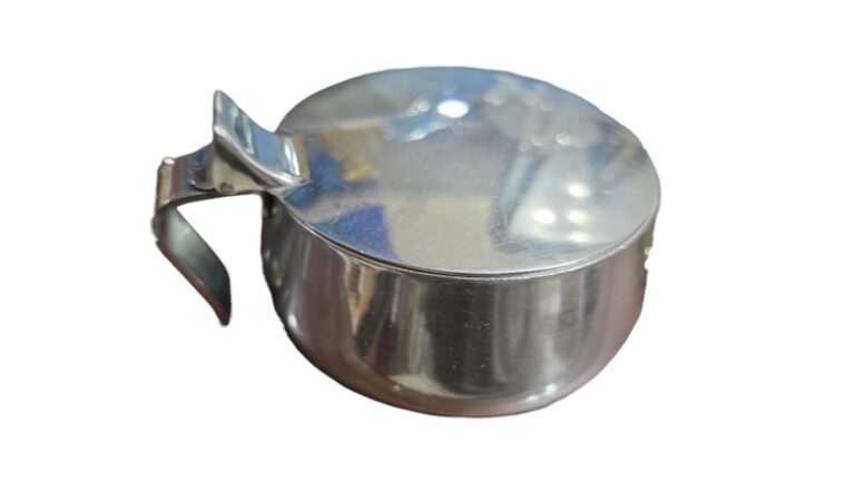 Elegante e antigo açucareiro Hércules inox