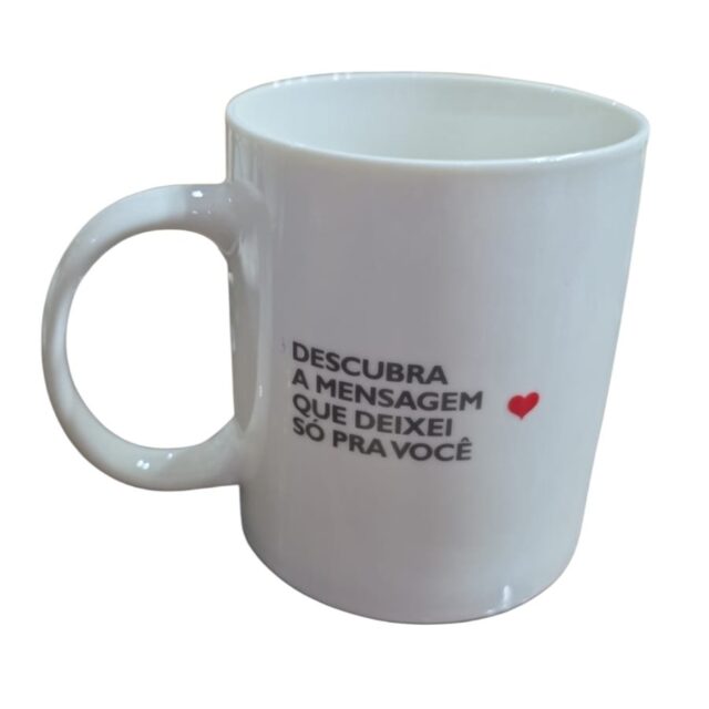 Caneca com mensagem oculta da loja Imaginarium