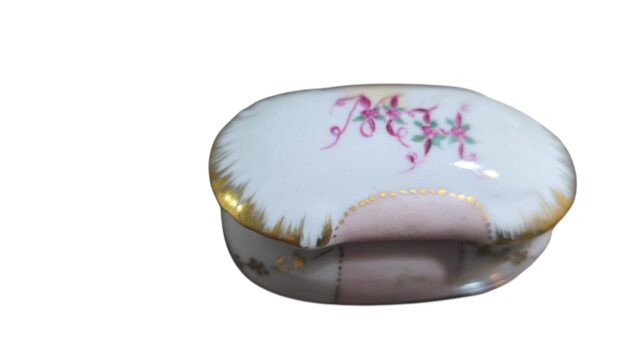 Potiche de porcelana pintado a mão