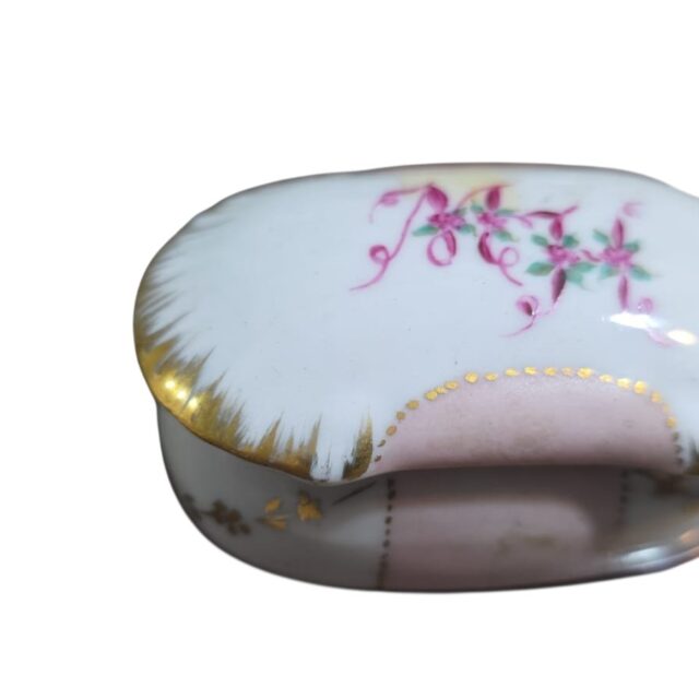 Potiche de porcelana pintado a mão