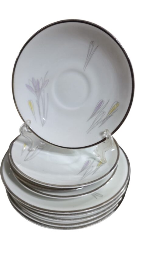 Conjunto de porcelana Renner, motivos vegetalistas