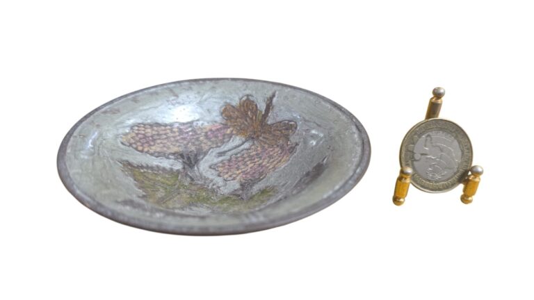 Bowl em cloisonné indiano, belíssima arte feita a mão
