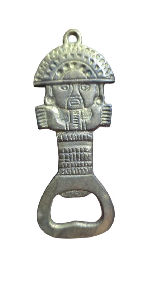 Abridor de garrafa de bronze, arte de povos antigos originários