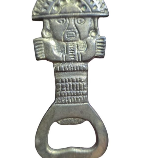 Abridor de garrafa de bronze, arte de povos antigos originários