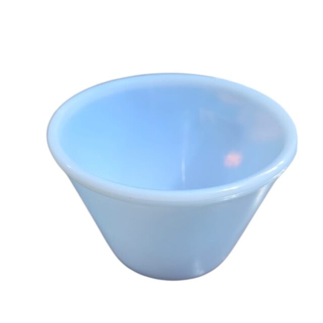 Raro bowl em opalina azul