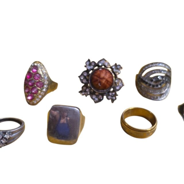 Lote de anéis vintage