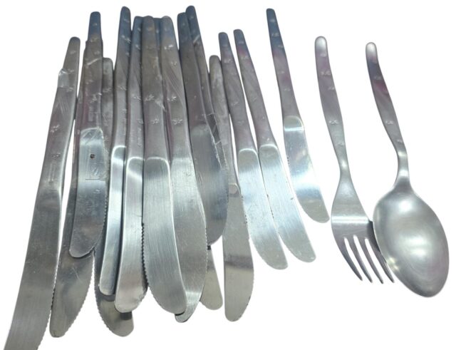 Conjunto de talheres Hércules inox estrelinha