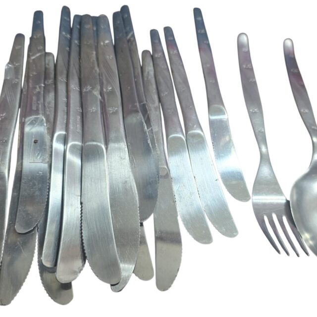 Conjunto de talheres Hércules inox estrelinha