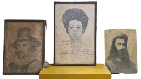 Trio de quadros antigos