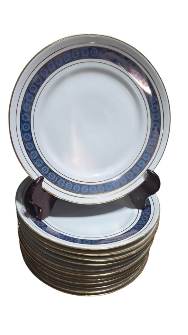 Belos pratos rasos de porcelana Barão do Rio Branco (valor unitário)