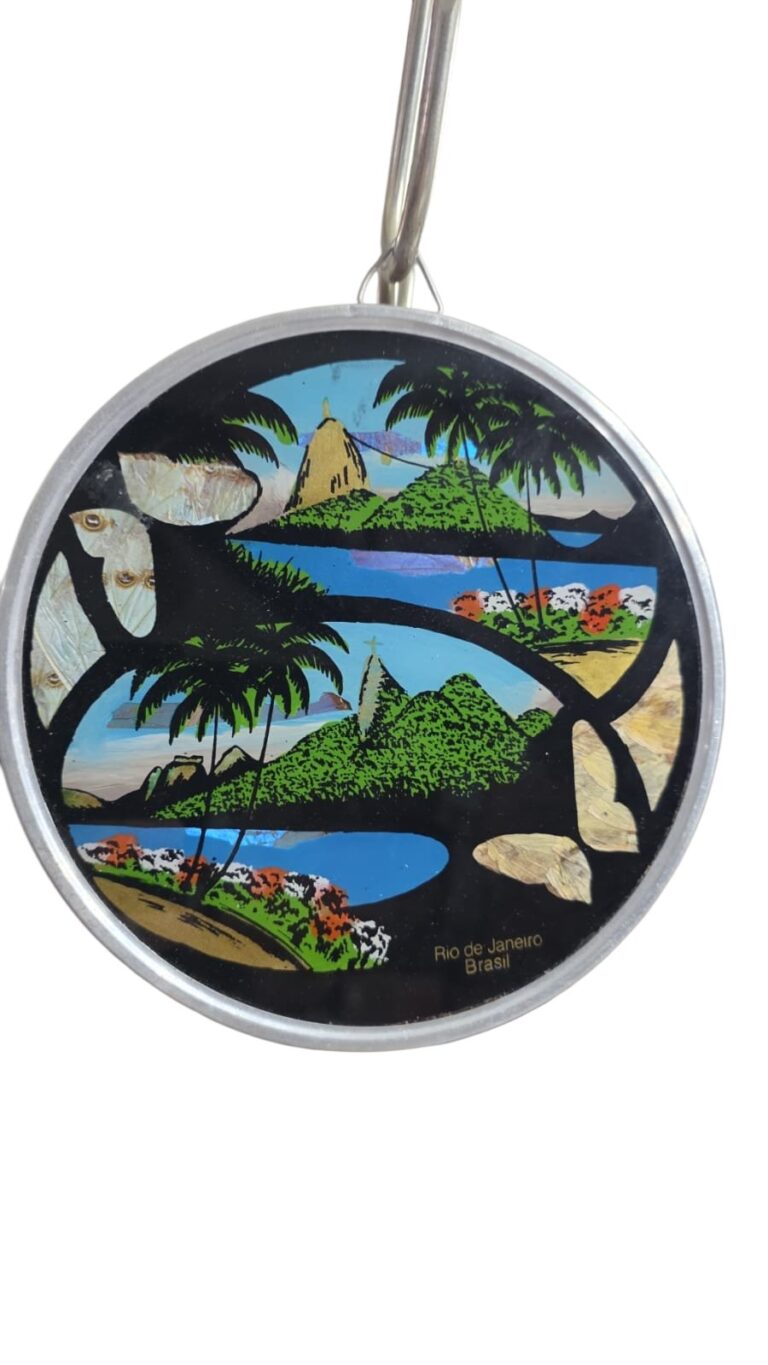 Antiga decoração de parede pintada a mão