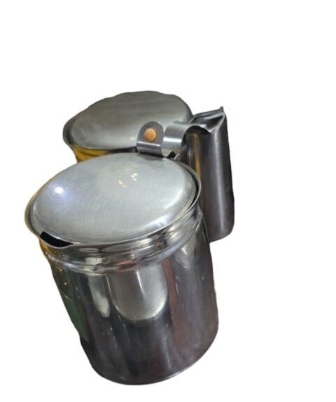 Par de peças inox antigas