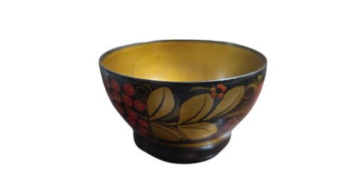 Antigo bowl russo de madeira