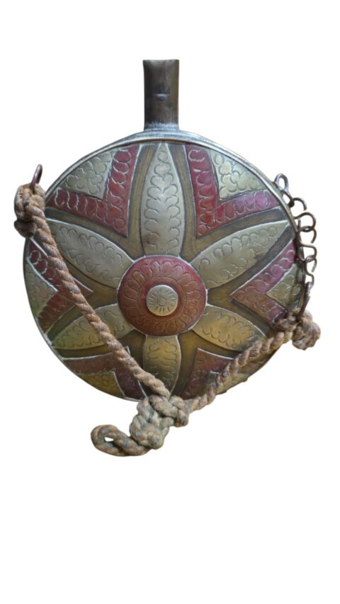 Antigo e raro porta pólvora do oriente médio