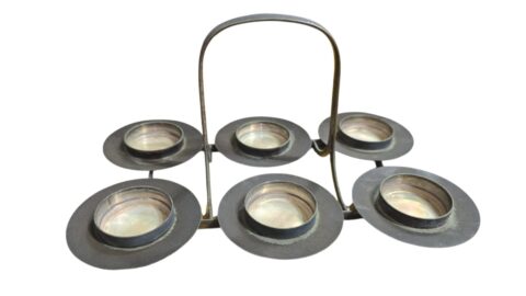 Antigo conjunto europeu espessurado prata