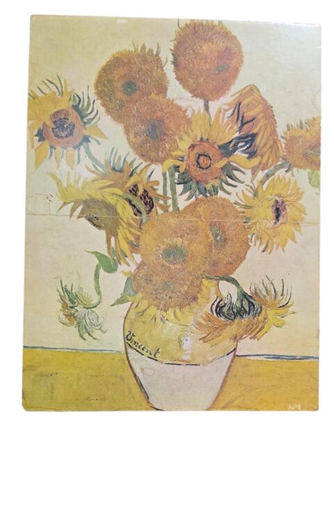 Girassois de Van Gogh. Reprodução, gravura