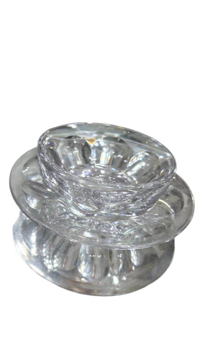Bowl de sobremesa com presentoir, frances, cristal Baccarat