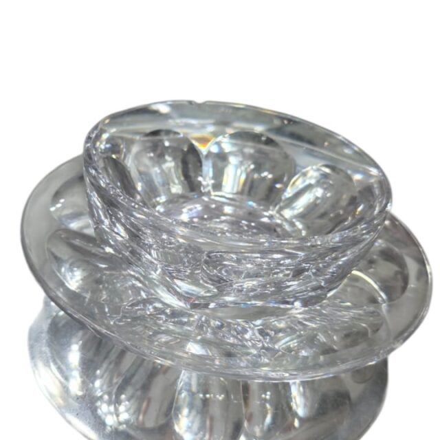 Bowl de sobremesa com presentoir, frances, cristal Baccarat