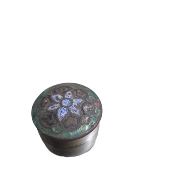 Antigo porta comprimidos em cloisonné