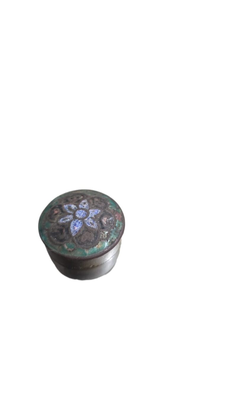 Antigo porta comprimidos em cloisonné