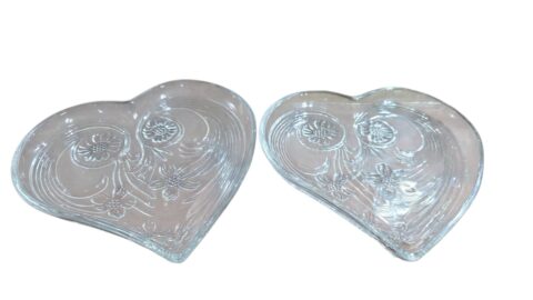 Cristais em formato de coração com belíssima arte. (valor unitário)